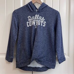 Dallas Cowboys Girls Sammy Twist Hoodie in Blue, Size L (12/14)